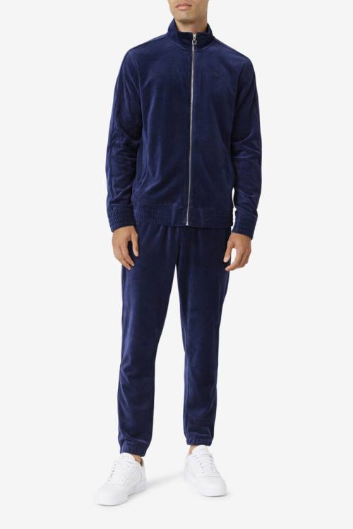 Fila Deverall Velour Miesten Takki Laivastonsininen | Fila249HI