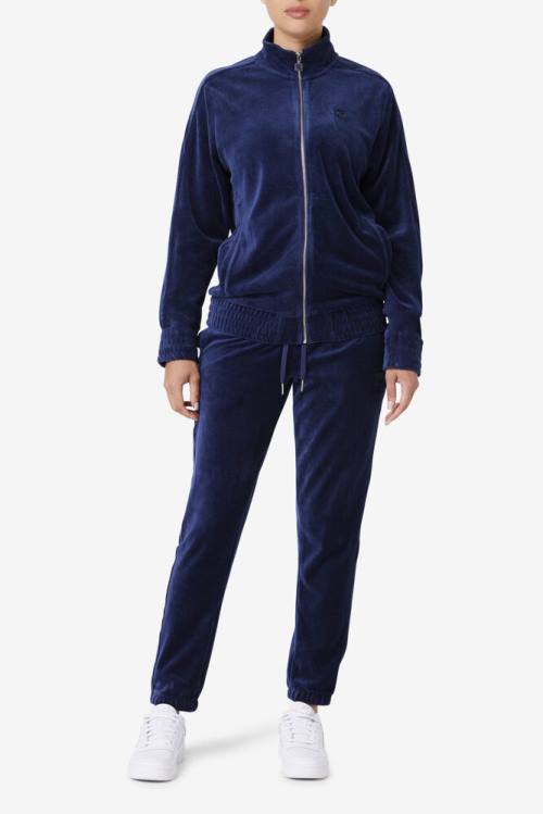 Fila Deverall Velour Miesten Takki Laivastonsininen | Fila249HI