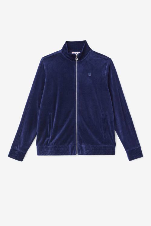 Fila Deverall Velour Miesten Takki Laivastonsininen | Fila249HI