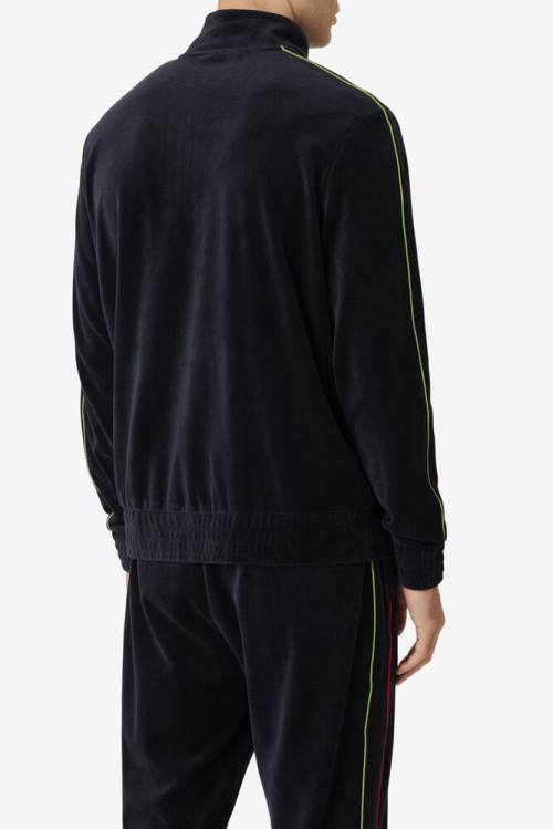 Fila Deverall Velour Miesten Takki Mustat Punainen Vihreä | Fila493MF