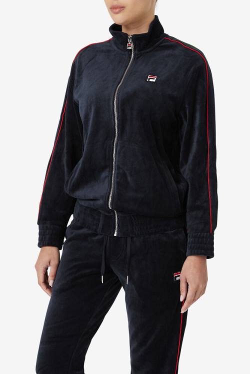 Fila Deverall Velour Miesten Takki Mustat Punainen Vihreä | Fila493MF