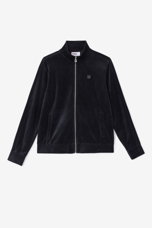 Fila Deverall Velour Miesten Takki Mustat | Fila576QC