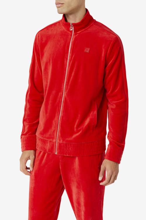 Fila Deverall Velour Miesten Takki Punainen | Fila902KM