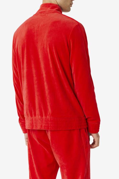 Fila Deverall Velour Miesten Takki Punainen | Fila902KM