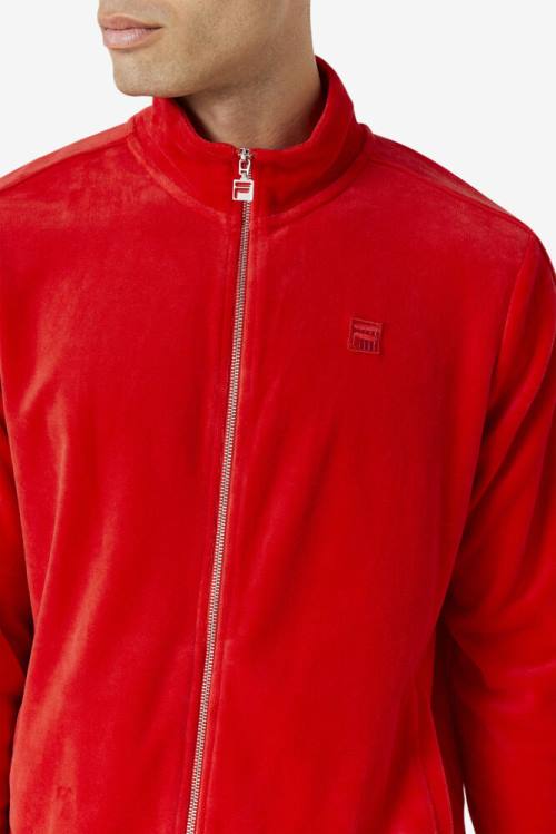 Fila Deverall Velour Miesten Takki Punainen | Fila902KM