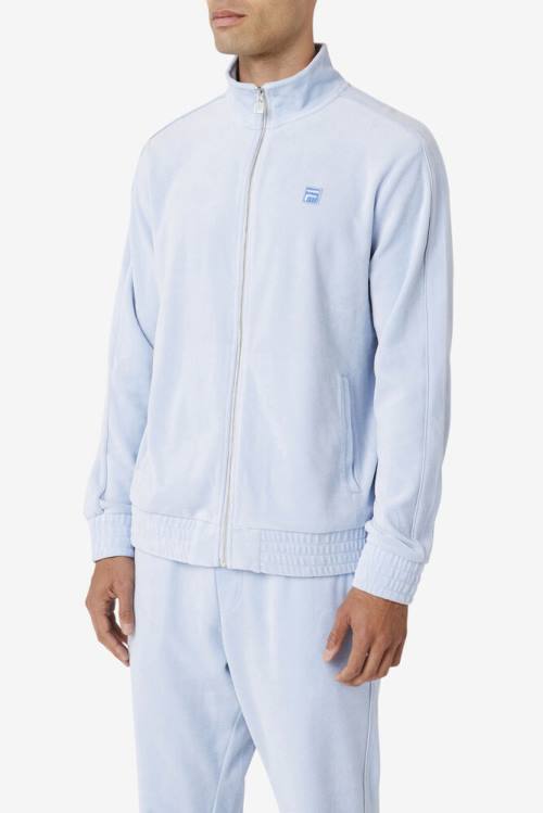 Fila Deverall Velour Miesten Takki Vaaleansininen | Fila518ZP