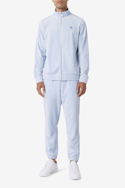 Fila Deverall Velour Miesten Takki Vaaleansininen | Fila518ZP