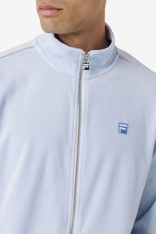 Fila Deverall Velour Miesten Takki Vaaleansininen | Fila518ZP