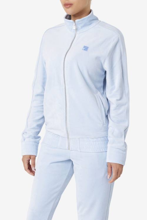 Fila Deverall Velour Miesten Takki Vaaleansininen | Fila518ZP