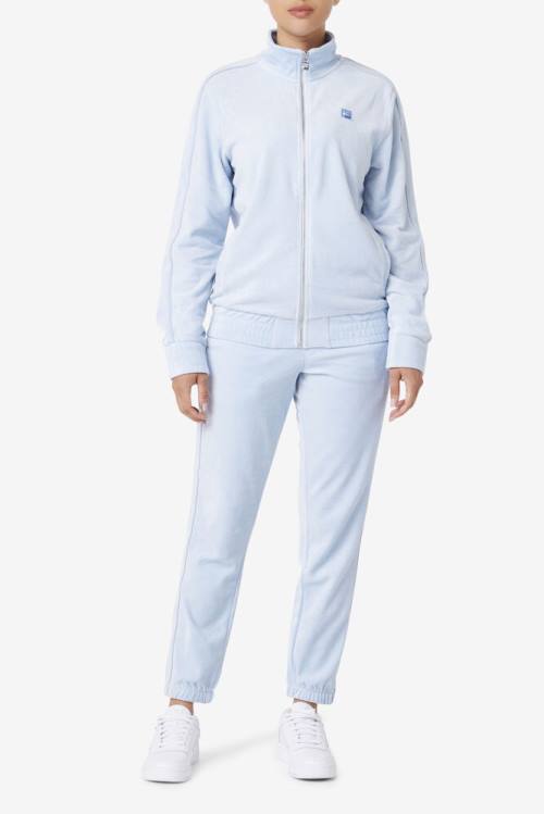 Fila Deverall Velour Miesten Takki Vaaleansininen | Fila518ZP