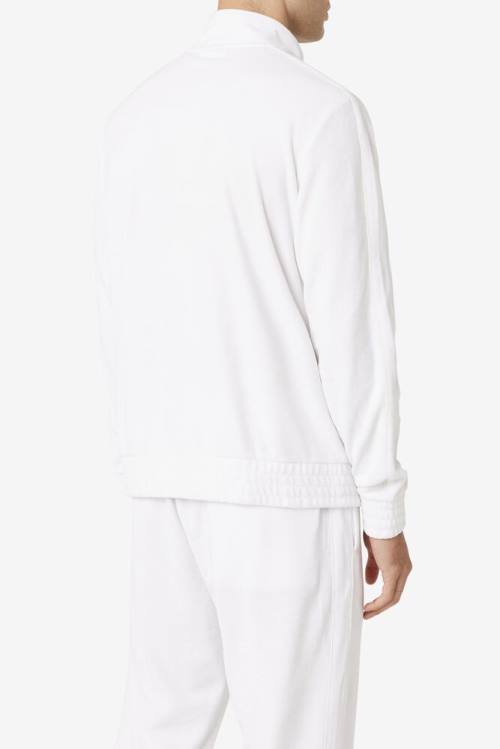 Fila Deverall Velour Miesten Takki Valkoinen | Fila154PO