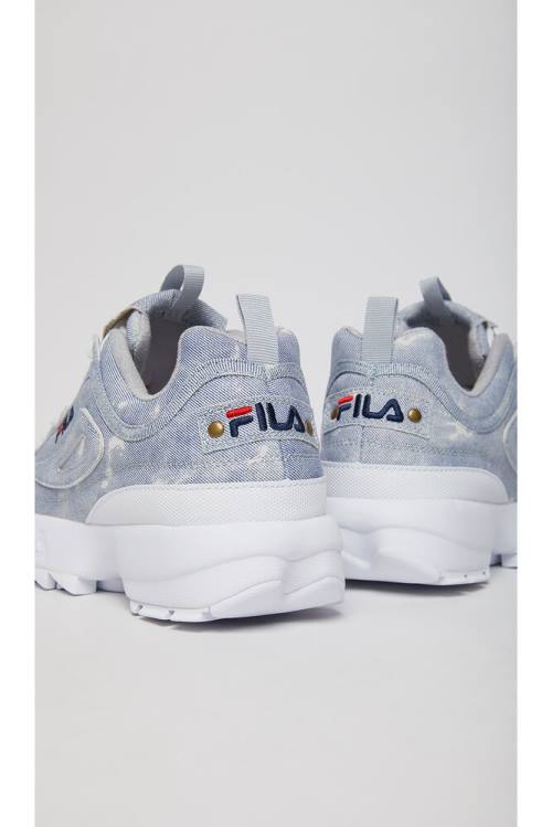 Fila Disruptor 2 Miesten Denim Tennarit Valkoinen Laivastonsininen Sininen | Fila123GU
