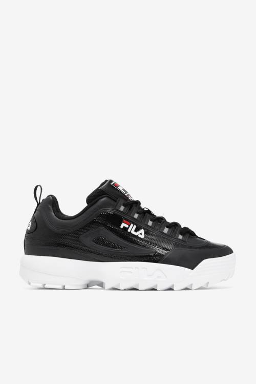 Fila Disruptor 2 Miesten No-sew Tennarit Mustat Punainen Valkoinen | Fila694XV