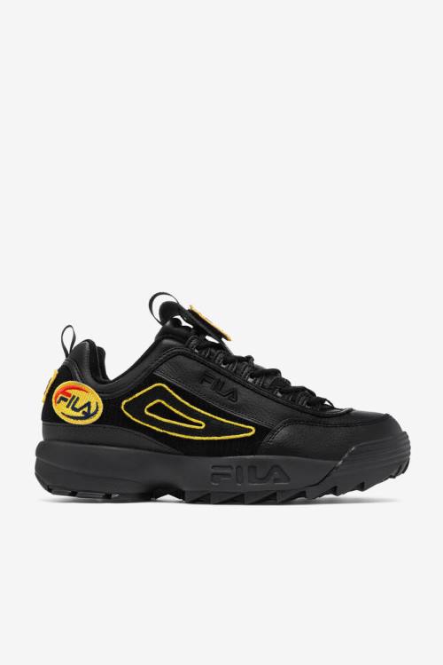Fila Disruptor 2 Miesten Patches Tennarit Mustat | Fila307ZG