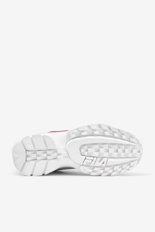 Fila Disruptor 2 Miesten Premium Repeat Tennarit Valkoinen Laivastonsininen Punainen | Fila491SH