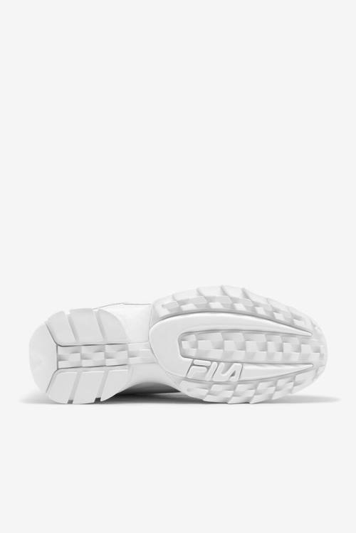 Fila Disruptor 2 Miesten Premium Tennarit Valkoinen Laivastonsininen Punainen | Fila167QP