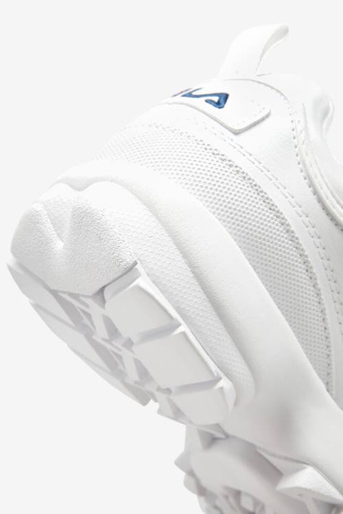 Fila Disruptor 2 Miesten Premium Tennarit Valkoinen Laivastonsininen Punainen | Fila167QP