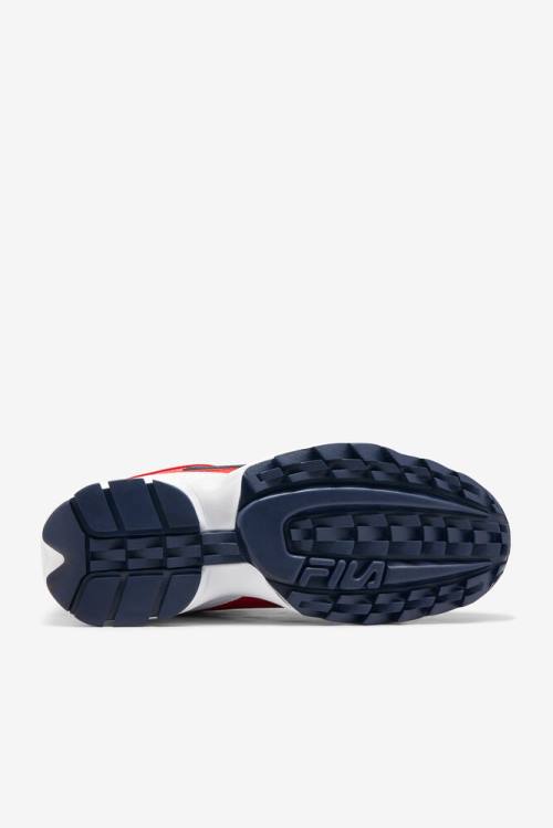 Fila Disruptor 2 Miesten Premium Tennarit Punainen Valkoinen Laivastonsininen | Fila269MI