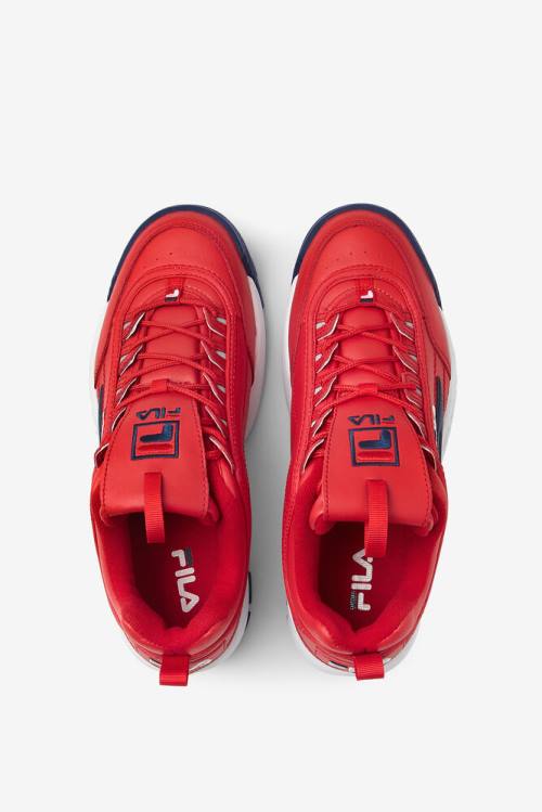 Fila Disruptor 2 Miesten Premium Tennarit Punainen Valkoinen Laivastonsininen | Fila269MI