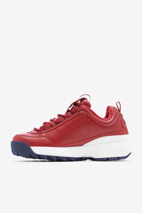 Fila Disruptor 2 Miesten Premium Tennarit Punainen Laivastonsininen Punainen | Fila271RJ
