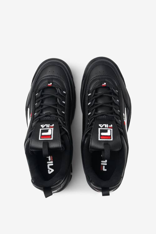 Fila Disruptor 2 Miesten Premium Tennarit Mustat Valkoinen Punainen | Fila596TO