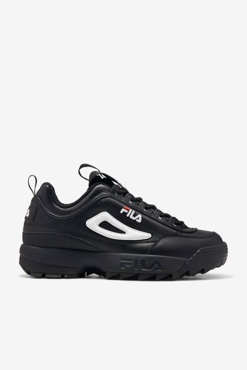 Fila Disruptor 2 Miesten Premium Tennarit Mustat Valkoinen Punainen | Fila596TO