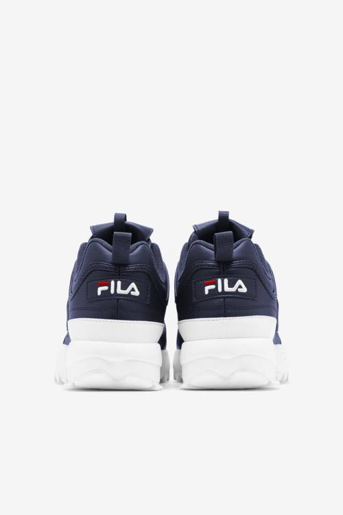 Fila Disruptor 2 Miesten Premium Tennarit Laivastonsininen Valkoinen Punainen | Fila609UA