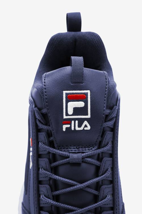 Fila Disruptor 2 Miesten Premium Tennarit Laivastonsininen Valkoinen Punainen | Fila609UA