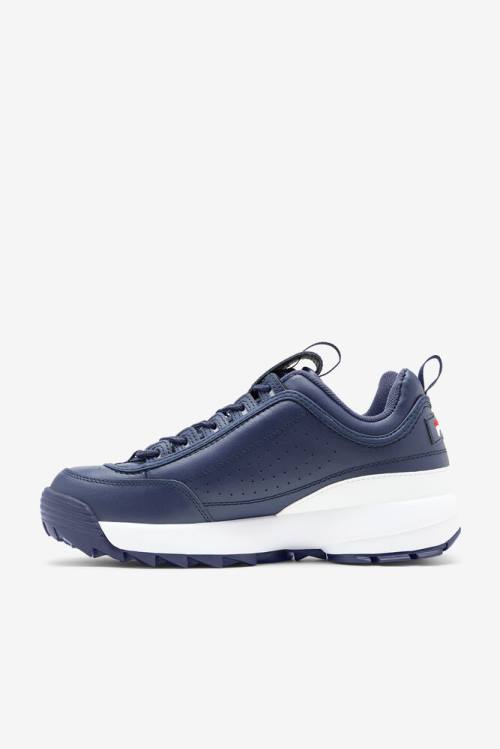 Fila Disruptor 2 Miesten Premium Tennarit Laivastonsininen Punainen Valkoinen | Fila739BY