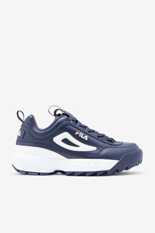 Fila Disruptor 2 Miesten Premium Tennarit Laivastonsininen Punainen Valkoinen | Fila739BY