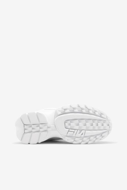 Fila Disruptor 2 Miesten Tennarit Valkoinen Laivastonsininen Punainen | Fila703SH