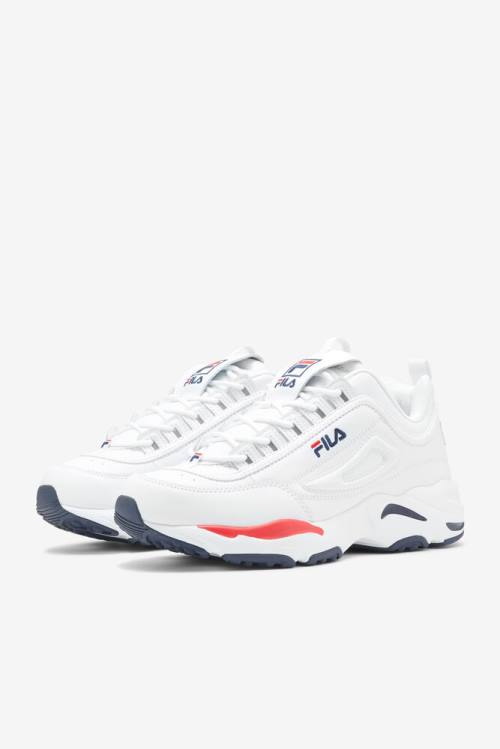 Fila Disruptor 2 Miesten X Tennarit Valkoinen Laivastonsininen Punainen | Fila729VY
