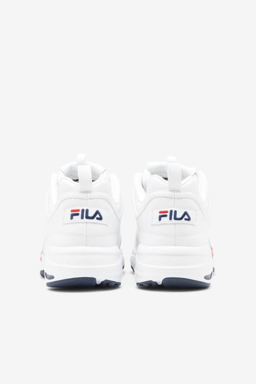 Fila Disruptor 2 Miesten X Tennarit Valkoinen Laivastonsininen Punainen | Fila729VY