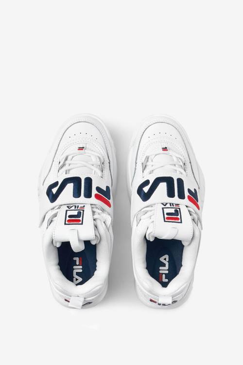 Fila Disruptor 2 Naisten Applique Tennarit Valkoinen Laivastonsininen Punainen | Fila965TM
