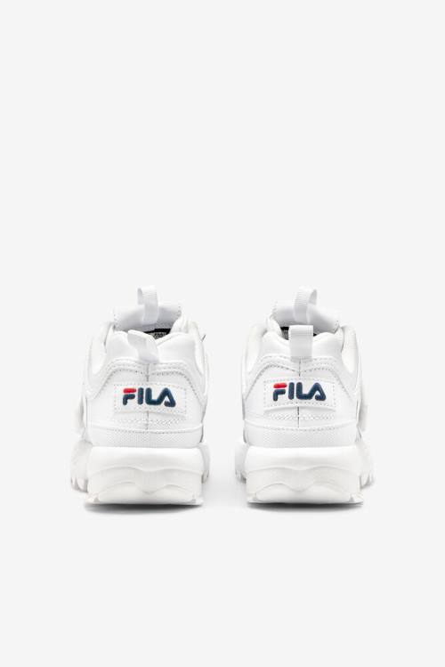 Fila Disruptor 2 Naisten Applique Tennarit Valkoinen Laivastonsininen Punainen | Fila965TM