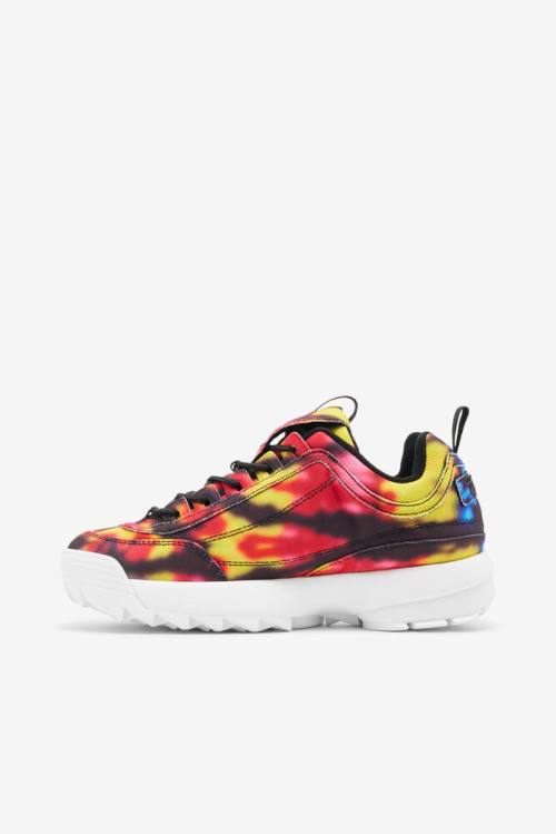 Fila Disruptor 2 Naisten Dark Tie Dye Tennarit Mustat Monivärinen Valkoinen | Fila468CW