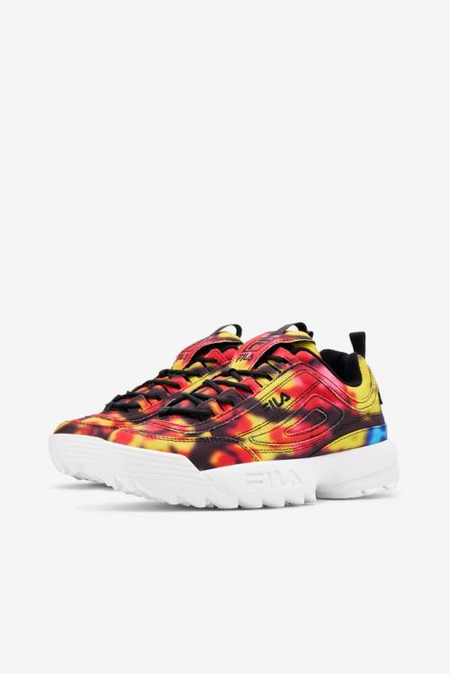 Fila Disruptor 2 Naisten Dark Tie Dye Tennarit Mustat Monivärinen Valkoinen | Fila468CW