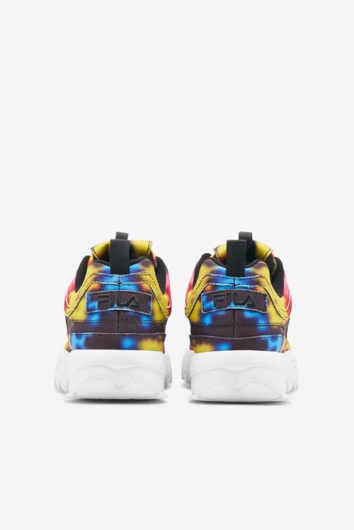 Fila Disruptor 2 Naisten Dark Tie Dye Tennarit Mustat Monivärinen Valkoinen | Fila468CW