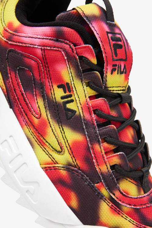 Fila Disruptor 2 Naisten Dark Tie Dye Tennarit Mustat Monivärinen Valkoinen | Fila468CW