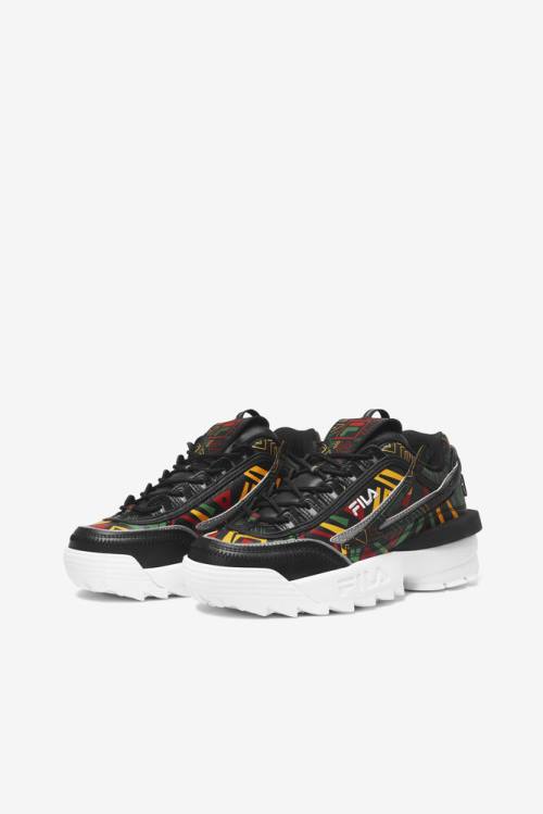 Fila Disruptor 2 Naisten Exp Tennarit Mustat Sitruuna | Fila389SK