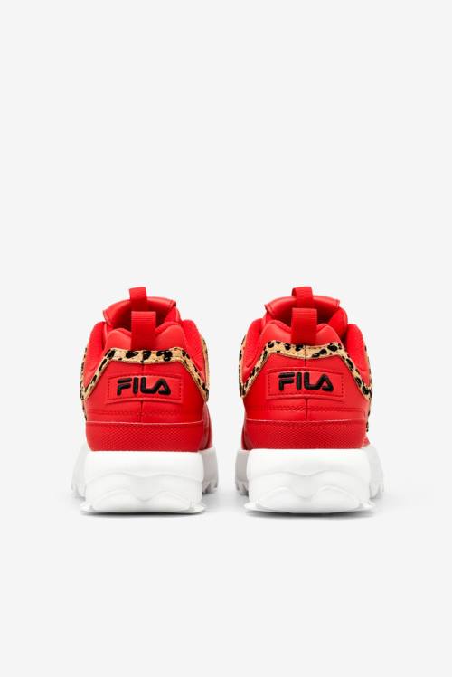 Fila Disruptor 2 Naisten Leopard Tennarit Punainen Mustat Valkoinen | Fila016VT