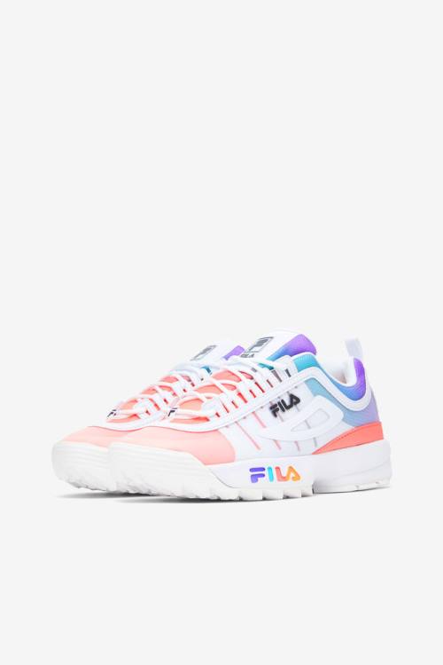 Fila Disruptor 2 Naisten Monomesh Tennarit Valkoinen Mustat Monivärinen | Fila854RL