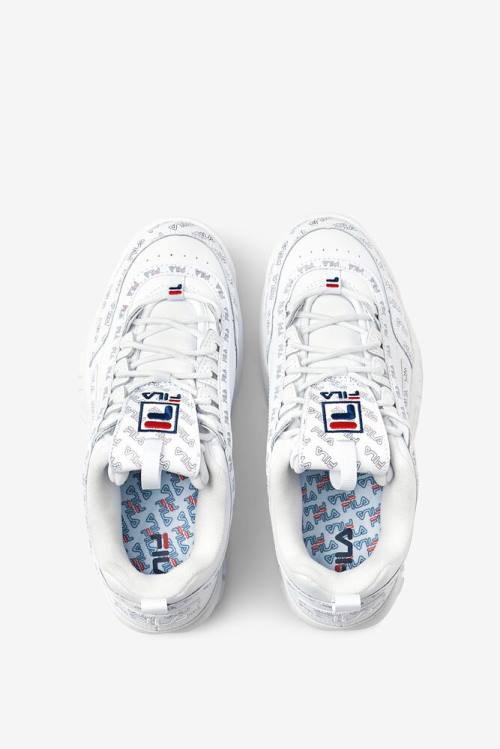 Fila Disruptor 2 Naisten Multiflag Tennarit Valkoinen Laivastonsininen Punainen | Fila680XH