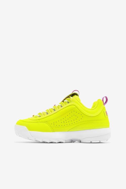 Fila Disruptor 2 Naisten Premium Tennarit Keltainen Violetit Kukka Valkoinen | Fila316YZ
