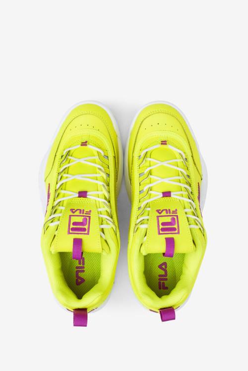 Fila Disruptor 2 Naisten Premium Tennarit Keltainen Violetit Kukka Valkoinen | Fila316YZ