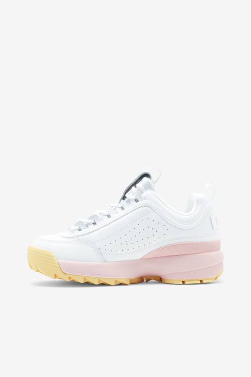 Fila Disruptor 2 Naisten Premium Tennarit Valkoinen Pinkki | Fila486WD