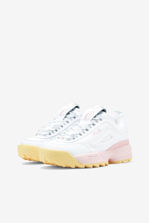 Fila Disruptor 2 Naisten Premium Tennarit Valkoinen Pinkki | Fila486WD
