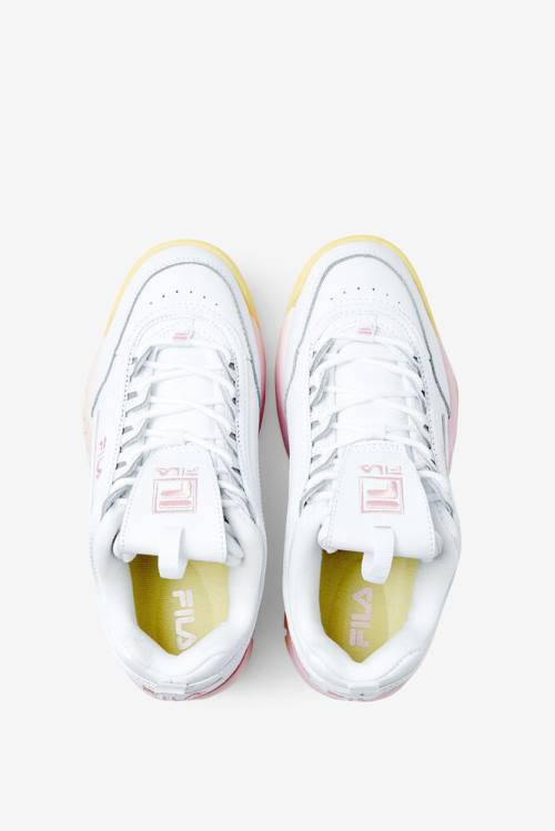 Fila Disruptor 2 Naisten Premium Tennarit Valkoinen Pinkki | Fila486WD