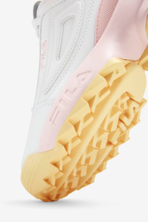 Fila Disruptor 2 Naisten Premium Tennarit Valkoinen Pinkki | Fila486WD