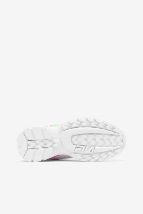 Fila Disruptor 2 Naisten Premium Tennarit Valkoinen Pinkki Vihreä | Fila512LE